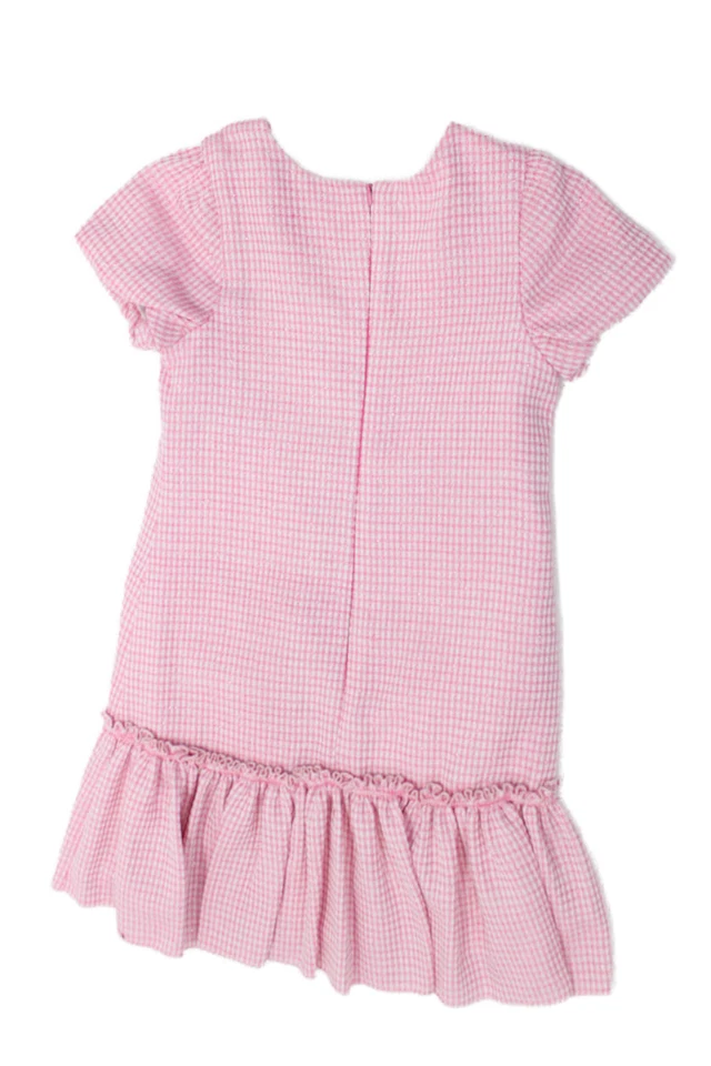 Vestido Zoe LTD Niños Niñas Joyas Lazo Mangas Cortas Rosa Talla 14 Foto 2 de 4