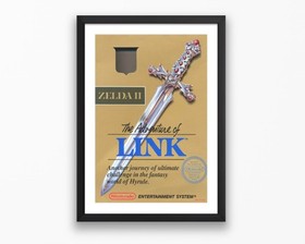The Legend of Zelda 2 The Adventures of Link NES Cover Poster -
