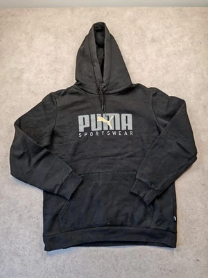 Sweat à capuche Puma noir logo floqué taille S - Photo 1/4