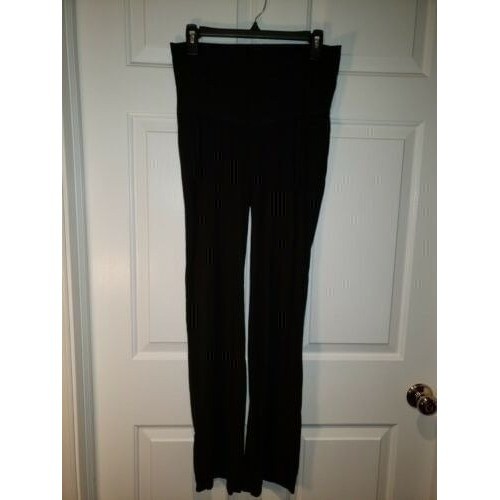 Women's sz S Maternity Black Pants By A Glow With Adjustable Belly Panel - Picture 1 of 4