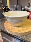 McCoy Pink Blue And Cream 12 Inch Mixing Bowl From The 1950S 1960S ￼