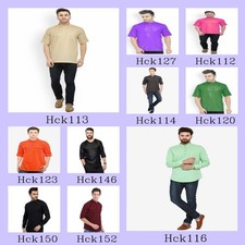 Mens Kurta only Traditional Mens Wear Cotton Solid Kurta S to 7XL