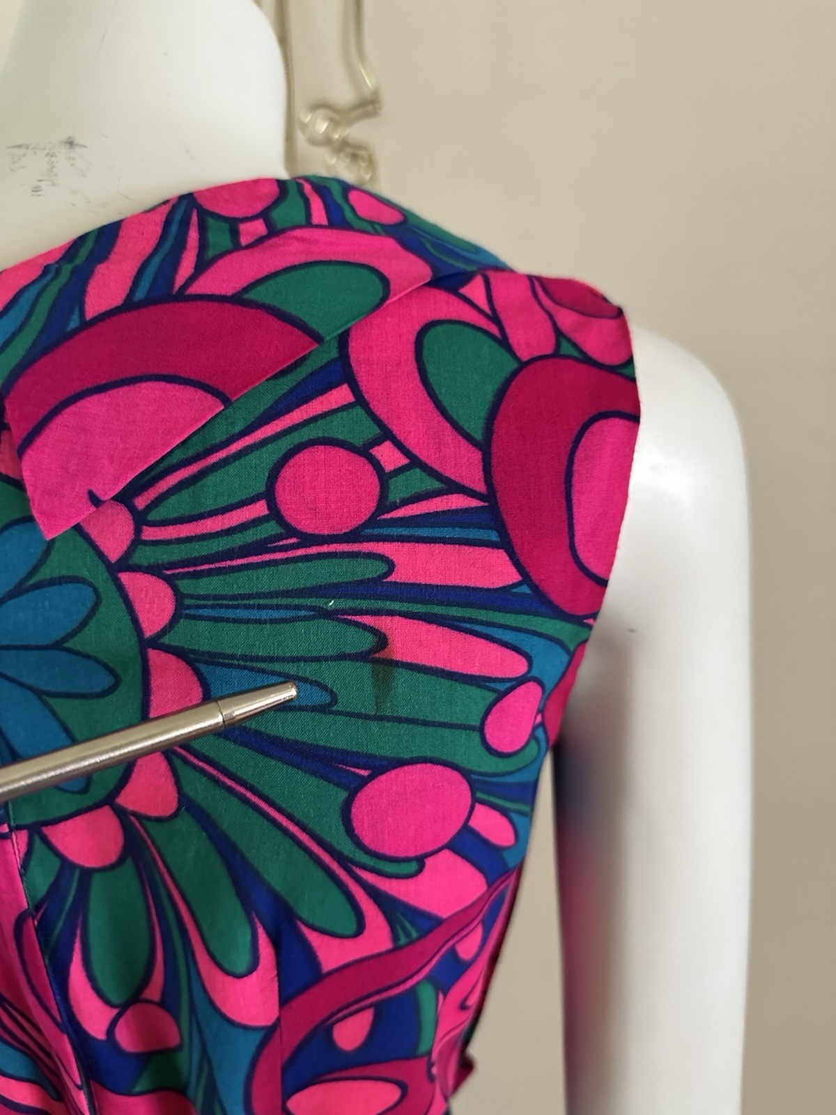 1960s Fumis Waikiki Hawaiian Palazzo Jumpsuit Psy… - image 15