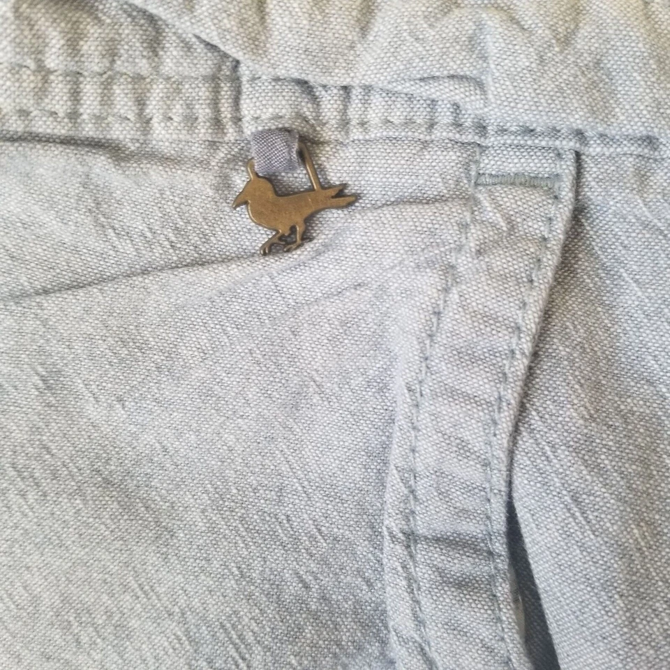 Bermudas Modernas Parker Brooks Azul Cambray - Talla 36 Foto 4 de 4