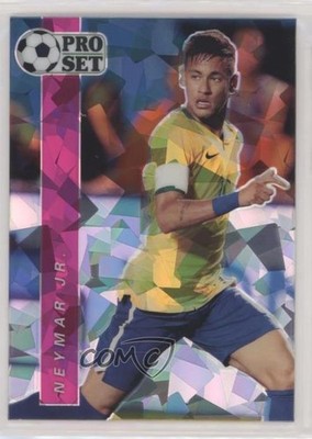 2021 Leaf Pro Set Sports Online Exclusive Soccer Pink Crystals /25 Neymar Jr 7y2