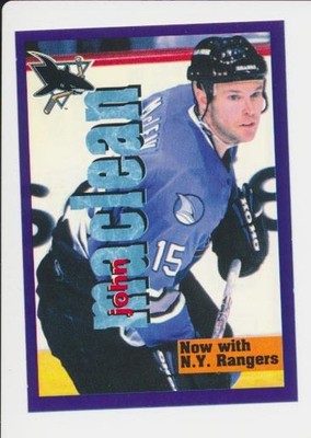 1998-99 Panini Stickers #212 JOHN MacLEAN - San Jose Sharks