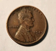 1949 1c Lincoln Wheat Cent Penny