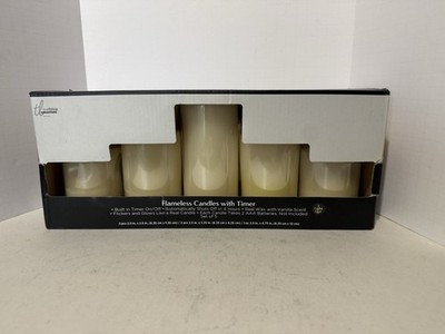 True Living Flameless Candles With Timer Set Of 5