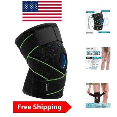 Breathable Knee Support Brace with Patella Gel Pads & Stabilizers - Small/Medium
