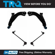 TRQ 4pc Suspension Kit Front Control Arms w/ Ball Joints Metal Sway Bar Links