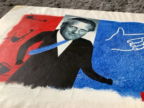 Rare Miles Aldridge Original Early Graphic Art From 80’s Fab Heseltine Thatcher - Bild 3 von 4