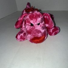 Dan Dee Collector's Choice Valentine's Dog Puppy Plush Stuffed Fushia Pink Red