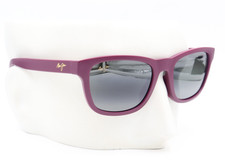 New Maui Jim KAPII Matte Cyclamen Gray Sunglasses 617-28 / MJ0617S-005 309