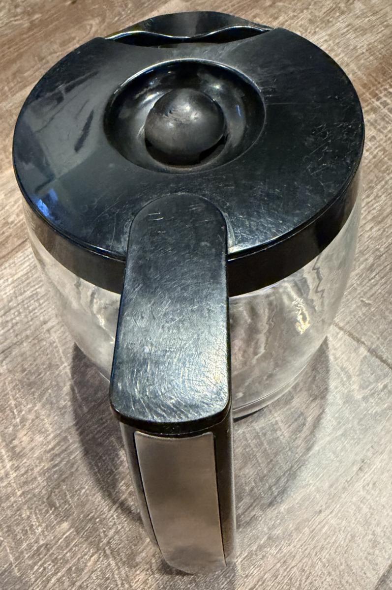 Cuisinart 14 Cup Glass Carafe Replacement Coffee Pot Black Lid OEM Clean |  eBay