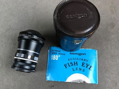 Samigon 180 Fish-Eye 52mm Auxiliary Lens Made In Japan with case/Manual