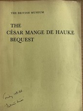 The César Mange De Hauke Bequest. British Museum 1968. P H Hulton.