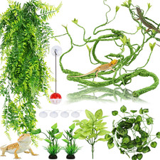 Accessori per Serbatoi Di Drago Barbuto, Piante per Rettili, Giungla Pieghevole,