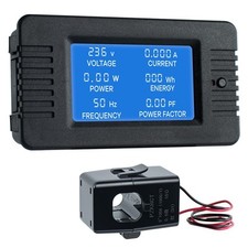 AC 80-260V 100A LCD Digital Display Multi-Function Power Monitor Voltage Curr...