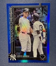 Topps 2025 Update Series Veteran Combos City Boys! Yankees Blue Foil #US85 /150