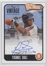 2020 Onyx Vintage Extended Blue Ink Auto /275 Yusniel Diaz #EAYD Auto y5d