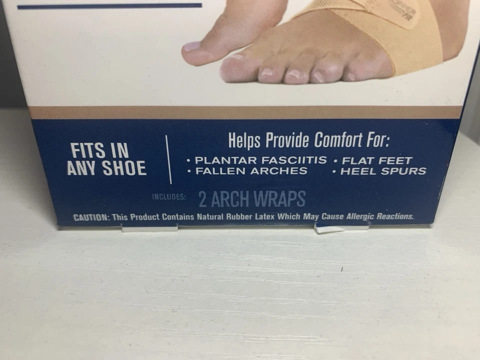 (3) Pairs:  COPPERFIT HEALTH Adj. Arch Relief + Orthotic Support, Beige (NEW) - Image 2 of 4