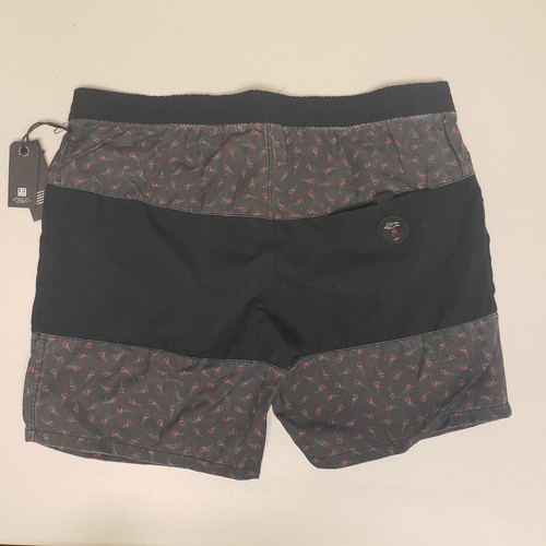Globe Brand Men's Swim Shorts Rose Print / Black Size 36 NWT - Picture 5 of 12