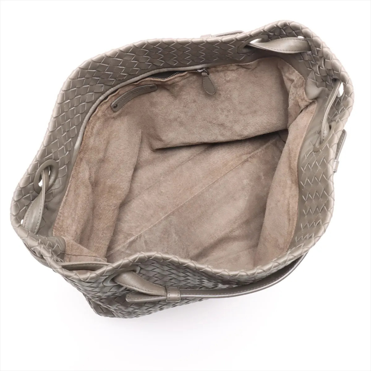 Bottega Veneta Intrecciato Garuḍa Leather Hand bag Brown Mirror Included thumbnail 7