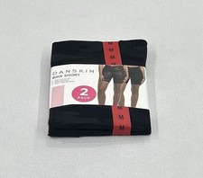 Danskin Women's 2-Pack Bike Shorts, Black Salt/Black Camo, Size M