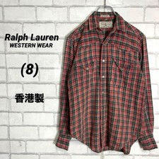 Ralph Lauren Western Wear Check Shirt 80s 90s Rare Hong Kong Japan