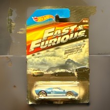 Hot Wheels Fast & Furious Ford GT-40 1:64 Diecast Car Blue 2014 Unopened Box