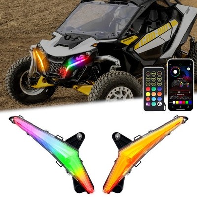 RGB LED Chase Front Turn Signal Light for 2024-2026 Can-Am Maverick R X RS Smart