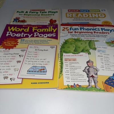 Scholastic Teaching resources K-2 Folk &Fairy Tales, Poetry, Plays 4 Book Lot