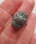 Vintage 800 Silver Marcasite Ring, Size P *STONES MISSING*  R99
