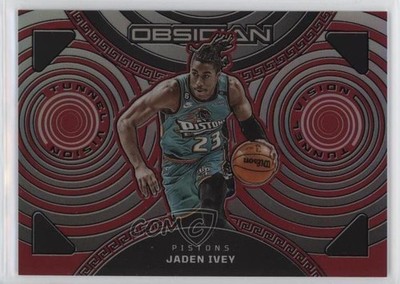 2022 Panini Obsidian Tunnel Vision Electric Etch Red Flood Jaden Ivey #16 1bi0