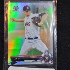 2017 Topps Bowman Chrome Refractor 1st Rookie Tyler Ivey Astros