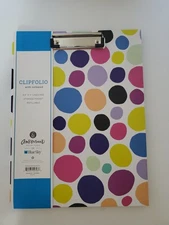 Blue Sky Clipfolio with Notepad, 8.5x11 Lined Pad Storage Pocket Refillable NEW