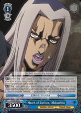 Heart of Justice, Abbacchio - JJ/S66-E092 - C Near Mint Weiss Schwarz JoJo's Biz
