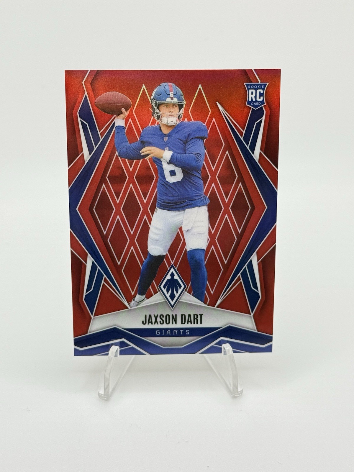 2025 Panini Phoenix Rookie Jaxson Dart Red Color Match /99 (RC) Giants #200