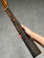 AAAAStainless 5piece Ebony 22Fret Roasting flame Maple Electric guitar Neck 12in