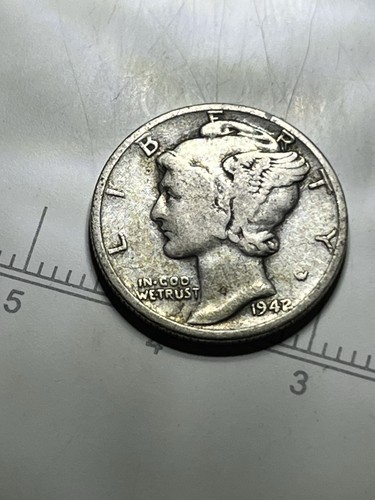 1942/1 Mercury Dime G-VG Condition 90% Silver Mint Error Variety - Picture 13 of 13
