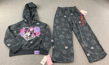 Nightmare Before Christmas Sally Sweatsuit Set 2 Pc Girls XS 4/5 Gray Soft Warm