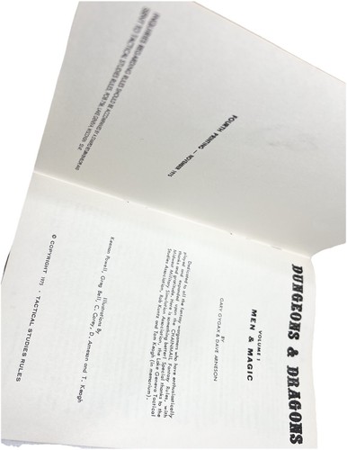 1975 Fourth Printing 4th Edition Dungeons & Dragons 3-Volume White Box Set TSR - Picture 12 of 16