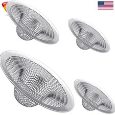 4PCS Heavy Duty Stainless Steel Sink Strainer,Sink Basket Set, Fits Most Kitc...
