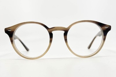 Ray-Ban Eyeglasses Frames RB2180-V 8107 Polished Brown Havana Round 49-21-145