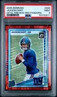 2025 DONRUSS #400 JAXSON DART OPTIC PREVIEW-RED PANDORA PSA 9