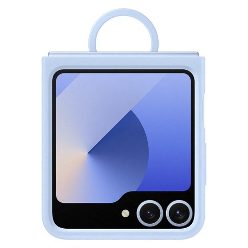 Samsung Galaxy Official Silicone Case with Ring for Galaxy Z Flip6, Blue Silicon