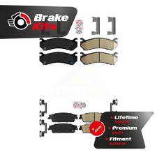 Front Rear Ceramic Disc Brake Pads Kit For 2007-2007 Chevrolet Silverado 1500