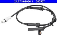 ATE 24.0710-2036.3 Sensor, Raddrehzahl Passend FüR Fiat