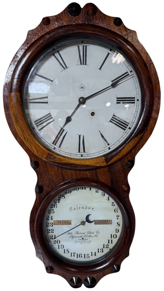 Restored SETH THOMAS 'Office' Victorian Rosewood Double Dial