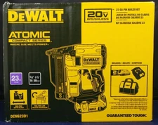 DeWalt DCN623D1 Atomic 20v Brushless 23GA Pin Nailer Kit BRAND NEW